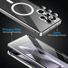 For Samsung Galaxy S25 Ultra 5G HD Full Cover Magsafe Magnetic Metal Tempered Glass Phone Case(Gold) - 2
