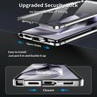 For Samsung Galaxy S25 Ultra 5G HD Full Cover Magsafe Magnetic Metal Tempered Glass Phone Case(Gold) - 3