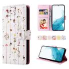 For Samsung Galaxy A54 5G Bronzing Painting RFID Leather Phone Case(Dreid Flower World) - 1