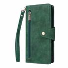 For Samsung Galaxy A54 Rivet Buckle 9 Cards Three Fold Leather Phone Case(Green) - 2