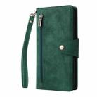 For Xiaomi Redmi Note 12 Pro 5G Speed / Note 12 Pro 5G Global / Poco X5 Pro Rivet Buckle 9 Cards Three Fold Leather Phone Case(Green) - 2