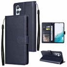 For Samsung Galaxy A54 3 Card Slots Multifunctional Leather Phone Case(Navy Blue) - 1