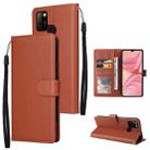 For Infinix Hot 10 Lite 3 Card Slots Multifunctional Leather Phone Case(Brown) - 1