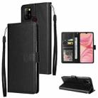 For Infinix Hot 10 Lite 3 Card Slots Multifunctional Leather Phone Case(Black) - 1