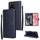 For Infinix Hot 10 Lite 3 Card Slots Multifunctional Leather Phone Case(Navy Blue) - 1