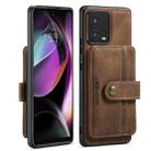 For Motorola Moto S30 Pro JEEHOOD RFID Blocking Anti-Theft Magnetic PU Phone Case(Brown) - 1