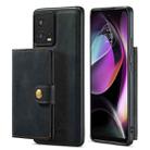 For Motorola Moto S30 Pro JEEHOOD Retro Magnetic Detachable Protective Phone Case with Wallet & Card Slot(Black) - 1