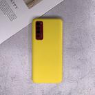 For Huawei Nova 7 Shockproof Frosted TPU Protective Case(Yellow) - 1