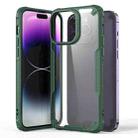 For iPhone 14 Pro Max Four-corner Glossy Shockproof Phone Case(Green) - 1