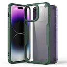 For iPhone 14 Pro Four-corner Glossy Shockproof Phone Case(Green) - 1