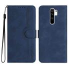 For Xiaomi Redmi 9/9 Prime/Poco M2 Heart Pattern Skin Feel Leather Phone Case(Royal Blue) - 1