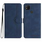For Xiaomi Redmi 9C/9C NFC/Poco C3 Heart Pattern Skin Feel Leather Phone Case(Royal Blue) - 1
