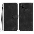 For Xiaomi Redmi 9C/9C NFC/Poco C3 Heart Pattern Skin Feel Leather Phone Case(Black) - 1