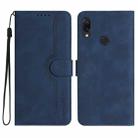 For Xiaomi Redmi Note 7 Heart Pattern Skin Feel Leather Phone Case(Royal Blue) - 1