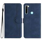 For Xiaomi Redmi Note 8 Heart Pattern Skin Feel Leather Phone Case(Royal Blue) - 1