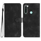 For Xiaomi Redmi Note 8 Heart Pattern Skin Feel Leather Phone Case(Black) - 1