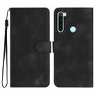 For Xiaomi Redmi Note 8T Heart Pattern Skin Feel Leather Phone Case(Black) - 1