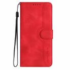 Heart Pattern Skin Feel Leather Phone Case For Xiaomi Redmi Note 10 4G Global/Note 10S Global/Note 11SE 4G India/Poco M5s 4G Global (Red) - 2