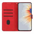 Heart Pattern Skin Feel Leather Phone Case For Xiaomi Redmi Note 10 4G Global/Note 10S Global/Note 11SE 4G India/Poco M5s 4G Global (Red) - 4