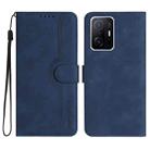 For Xiaomi 11T/11T Pro Heart Pattern Skin Feel Leather Phone Case(Royal Blue) - 1