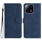 For Xiaomi 13 Heart Pattern Skin Feel Leather Phone Case(Royal Blue) - 1