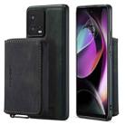 For Motorola Moto S30 Pro JEEHOOD Magnetic Zipper Horizontal Flip Phone Leather Case(Black) - 1