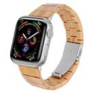 One-bead Resin Watch Band For Apple Watch Ultra 49mm / Series 8&7 45mm / SE 2&6&SE&5&4 44mm / 3&2&1 42mm(Wood) - 1