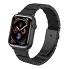 One-bead Resin Watch Band For Apple Watch Series 8&7 41mm / SE 2&6&SE&5&4 40mm / 3&2&1 38mm(Carbon Fiber Black) - 1
