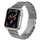 One-bead Resin Watch Band For Apple Watch Series 8&7 41mm / SE 2&6&SE&5&4 40mm / 3&2&1 38mm(Silver Grey) - 1