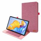 For Honor Pad V8 Pro Fabric Leather Tablet Case(Pink) - 1