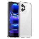 For Xiaomi Redmi Note 12 4G Global Colorful Series Acrylic + TPU Phone Case(Transparent) - 1