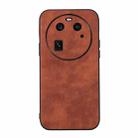 For OPPO Find X6 Morocco Texture PU Phone Case(Brown) - 1