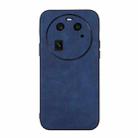 For OPPO Find X6 Morocco Texture PU Phone Case(Blue) - 1