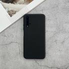 For Huawei Honor 20 Shockproof Frosted TPU Protective Case(Black) - 1
