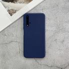 For Huawei Honor 20 Shockproof Frosted TPU Protective Case(Dark Blue) - 1