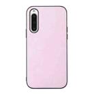For Sony Xperia 10 V Cowhide Texture PU Phone Case(Pink) - 1