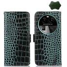 For OPPO Find X6 Crocodile Top Layer Cowhide Leather Phone Case(Green) - 1