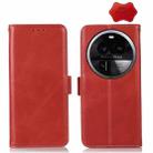 For OPPO Find X6 Pro Crazy Horse Top Layer Cowhide Leather Phone Case(Red) - 1