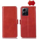 For Xiaomi Redmi Note 12 4G Global Crazy Horse Top Layer Cowhide Leather Phone Case(Red) - 1