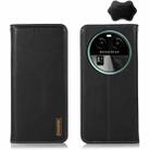 For OPPO Find X6 KHAZNEH Nappa Top Layer Cowhide Leather Phone Case(Black) - 1