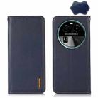 For OPPO Find X6 KHAZNEH Nappa Top Layer Cowhide Leather Phone Case(Blue) - 1