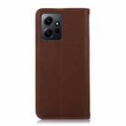 For Xiaomi Redmi Note 12 4G Global KHAZNEH Nappa Top Layer Cowhide Leather Phone Case(Brown) - 3