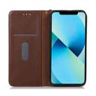 For Xiaomi Redmi Note 12 4G Global KHAZNEH Nappa Top Layer Cowhide Leather Phone Case(Brown) - 4