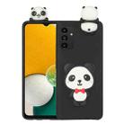 For Samsung Galaxy A34 5G 3D Lying Cartoon TPU Shockproof Phone Case(Panda with Red Bow) - 1