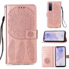 For Huawei Nova 7 Pro 5G Dream Catcher Printing Horizontal Flip Leather Case with Holder & Card Slots & Wallet & Lanyard(Rose Gold) - 1