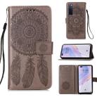 For Huawei Nova 7 Pro 5G Dream Catcher Printing Horizontal Flip Leather Case with Holder & Card Slots & Wallet & Lanyard(Grey) - 1