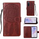 For Huawei Nova 7 Pro 5G Dream Catcher Printing Horizontal Flip Leather Case with Holder & Card Slots & Wallet & Lanyard(Brown) - 1