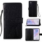 For Huawei Nova 7 Pro 5G Dream Catcher Printing Horizontal Flip Leather Case with Holder & Card Slots & Wallet & Lanyard(Black) - 1