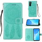 For Huawei Nova 7 SE Dream Catcher Printing Horizontal Flip Leather Case with Holder & Card Slots & Wallet & Lanyard(Green) - 1