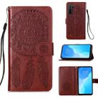 For Huawei Nova 7 SE Dream Catcher Printing Horizontal Flip Leather Case with Holder & Card Slots & Wallet & Lanyard(Brown) - 1